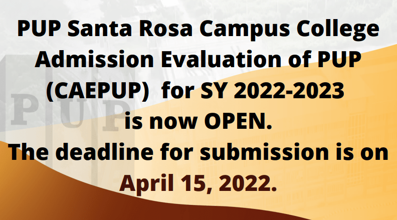 Notice | CAEPUP 2022-23 is now OPEN |&nbsp;pid#3678