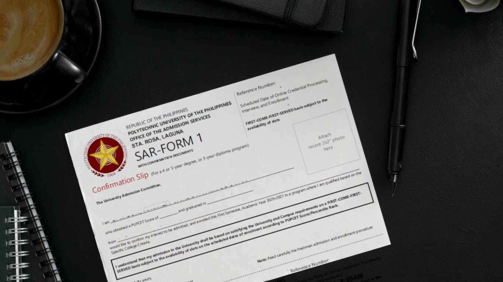 SAR-FORM1, Online Admission and&nbsp;Enrollment