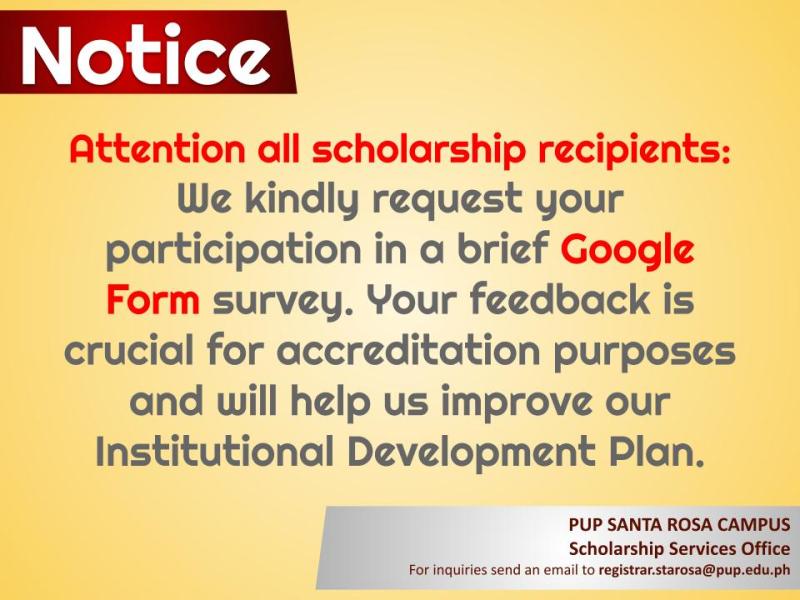 Notice | Scholarship Roster From Various Agencies |&nbsp;pid#7531