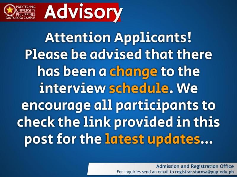 Advisory | Final Interview Schedule 2024 |&nbsp;pid#8119