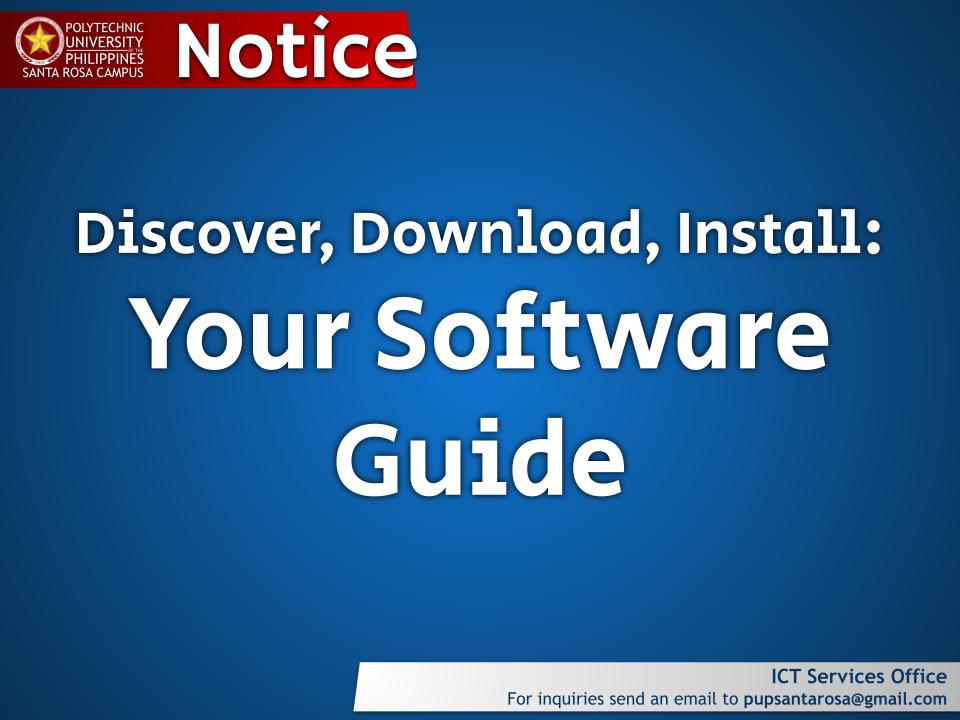 Notice | Software Application References |&nbsp;pid#11421