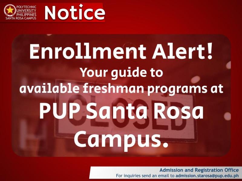 Notice | Admission-Enrollment Update |&nbsp;pid#13104
