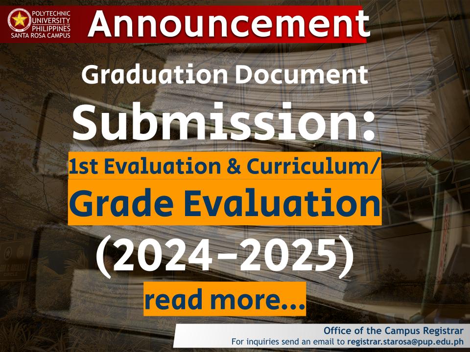 Announcement | Graduation Documents |&nbsp;pid#13163