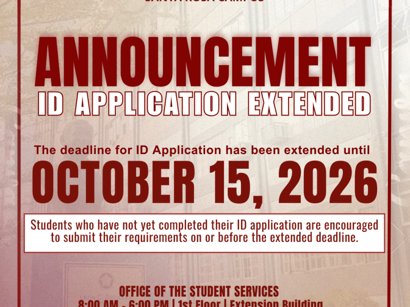 Announcement | ID Application & Claiming of Certificates |&nbsp;pid#14786