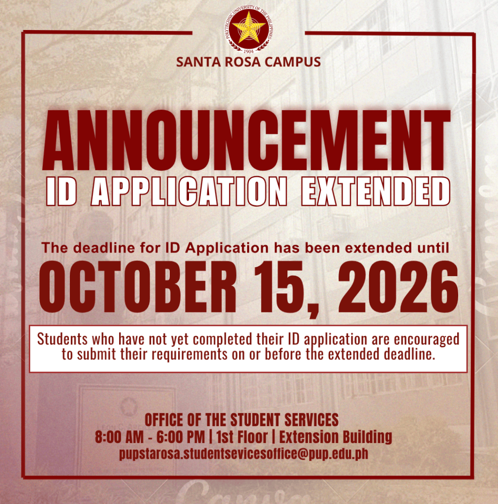 Announcement | ID Application & Claiming of Certificates |&nbsp;pid#14786